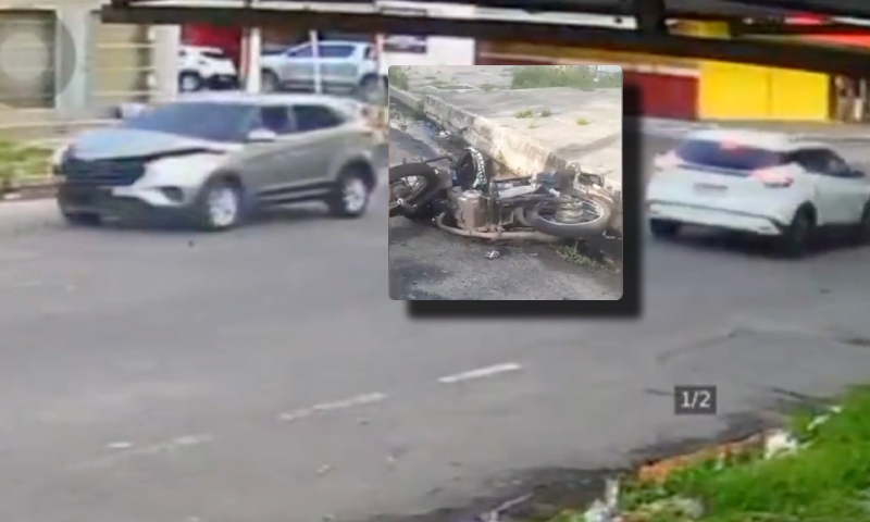 Cruzamento da m0rte: veja momento que motoqueiro p3rde a vid4 durante ac1dente chocante