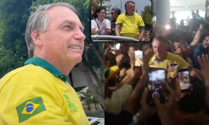 Após serem recebidos por apoiadores, Bolsonaro e Michelle participam de motocarreata em Manaus; veja