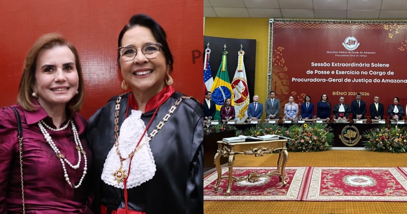 Poderosa Yara Lins participa da posse da nova Procuradora-Geral do MPAM