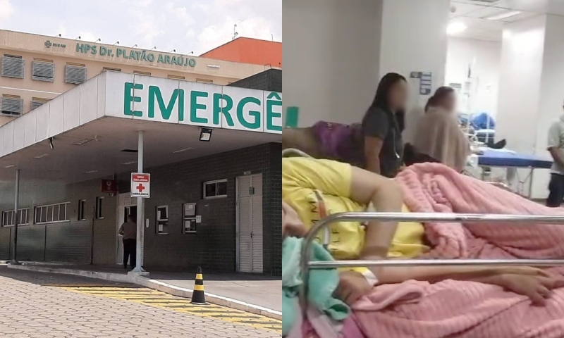 Crise no Platão Araújo: pacientes sofrem nos corredores do hospital com falta de médicos e enfermeiros; veja vídeos