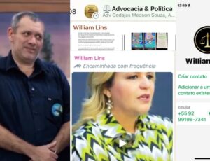 William Lins, enteado de Maria do Carmo, espalha conteúdo difamatório e criminoso contra dona do CM7