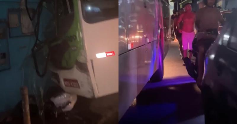 Urgente: ônibus desgovernado deixa feridos e atinge três carros na Compensa; veja vídeo
