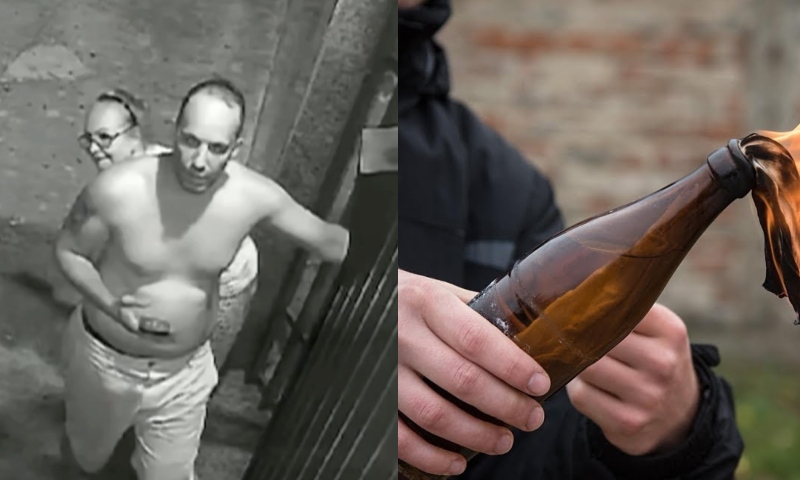 Jovem rejeitado pela ex joga c0quetel m0lotov no sogro e na avó da moça; veja vídeo