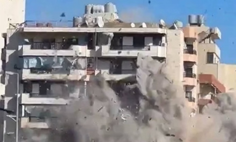 Ataque de precisão israelense destrói prédio ligado ao Hezbollah em Beirute; veja vídeo