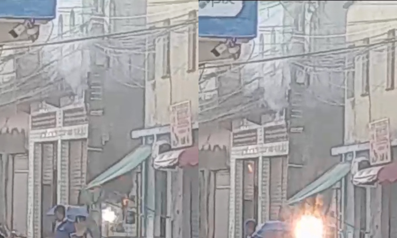 ‘Gato’ de energia explode e causa princípio de incêndio no bairro Ouro Verde; veja vídeo