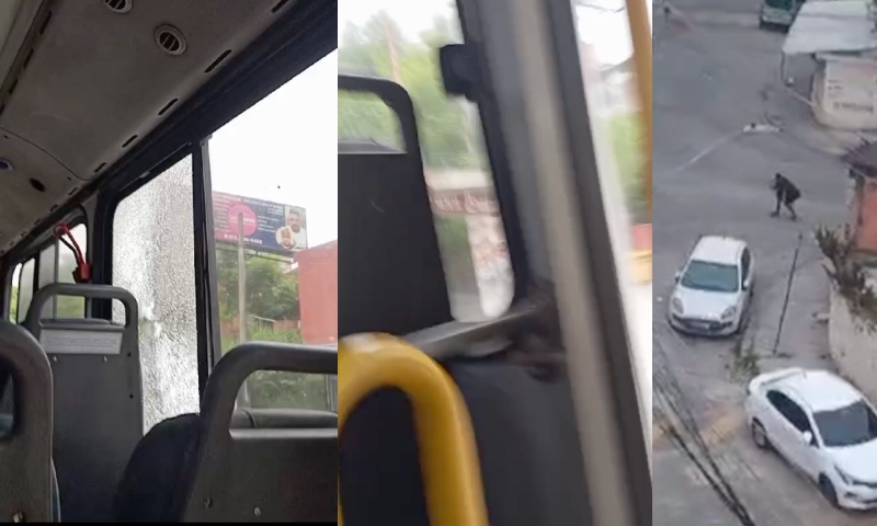 Passageiro de ônibus morre com tiro na cabeça durante conflito com traficantes no RJ; veja vídeo