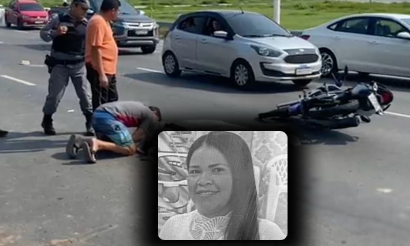 Homem se desespera e chora sobre o corpo da irmã amada após acidente fatal em Manaus; veja vídeo