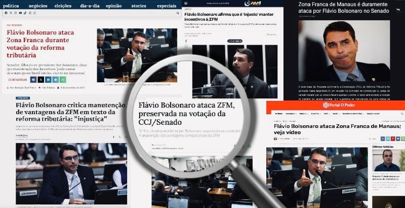 Flávio Bolsonaro ataca Zona Franca de Manaus e ameaça o sustento da população; veja
