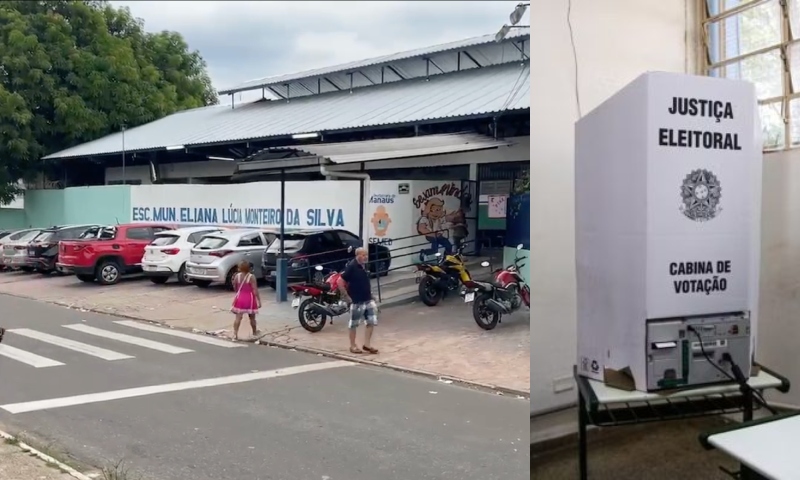 Eleições no 2º turno em Manaus: escolas abrem os portões e população começa a votar