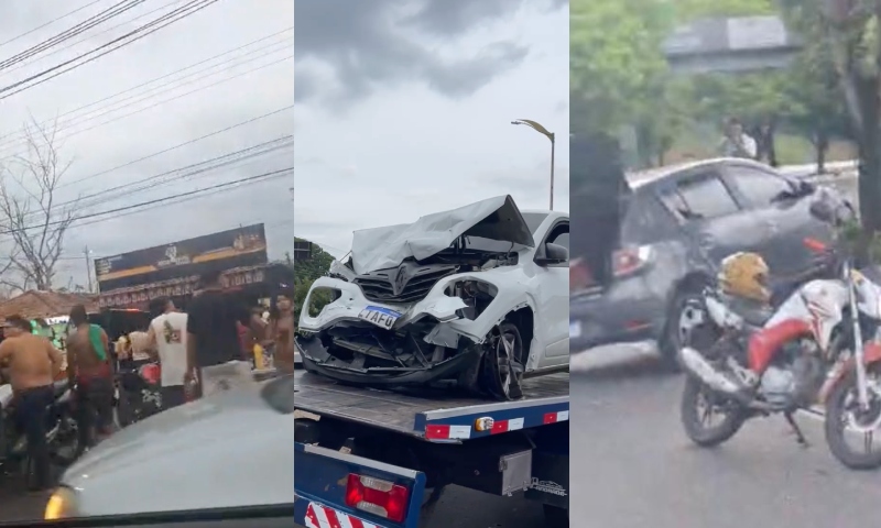 Domingo de eleições em Manaus começa com acidentes de trânsito e desrespeito à Lei Seca; veja vídeos