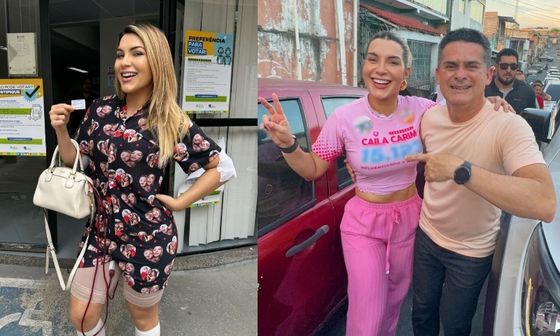 Mesmo operada Caila Carim faz questão de votar e declara: meu prefeito David Almeida sem meu voto não fica