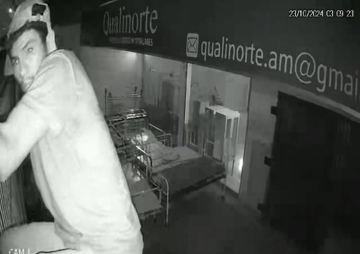 Qualinorte é assaltada por vulgo ‘ratão’ e bandido faz a limpa; veja vídeo