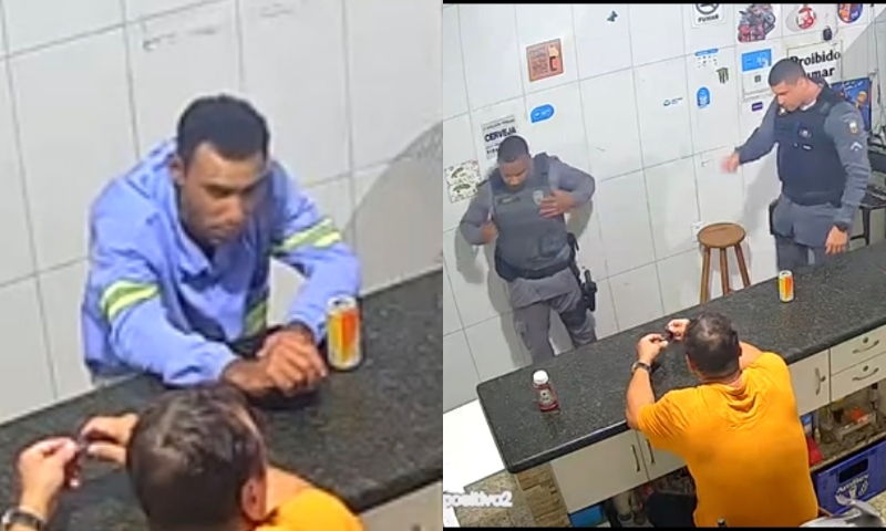 Policial Militar dá dura lição em homem que batia na própria mãe doente; veja vídeo