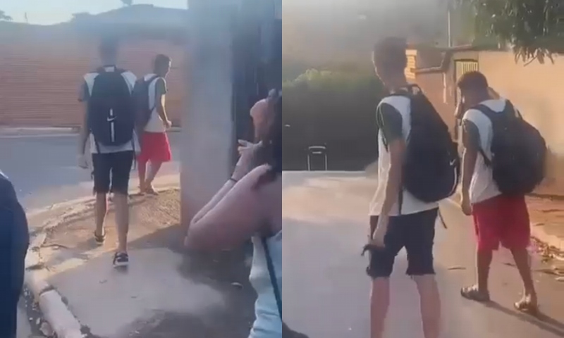 Valetão vai parar no Hospital após fazer bullying com colega da escola; veja vídeo