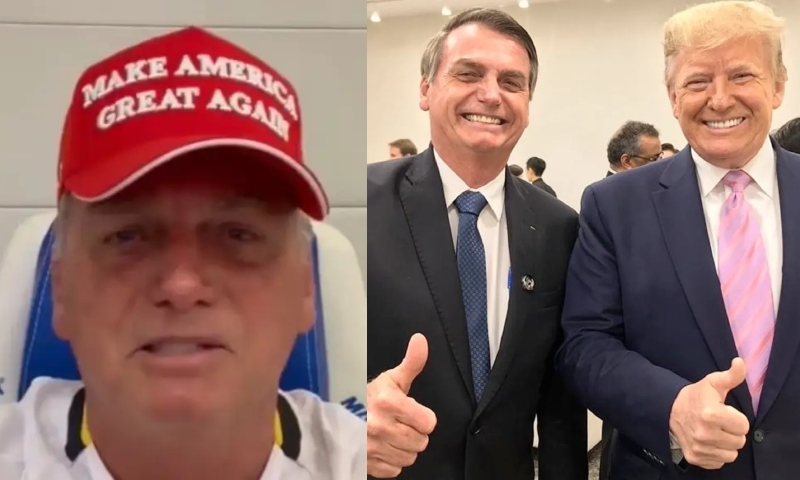 Bolsonaro grava vídeo em apoio a Donald Trump nas eleições dos EUA; veja vídeo