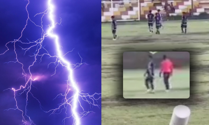 Jogador de Futebol morre após ser atingido por raio no Peru; veja vídeo