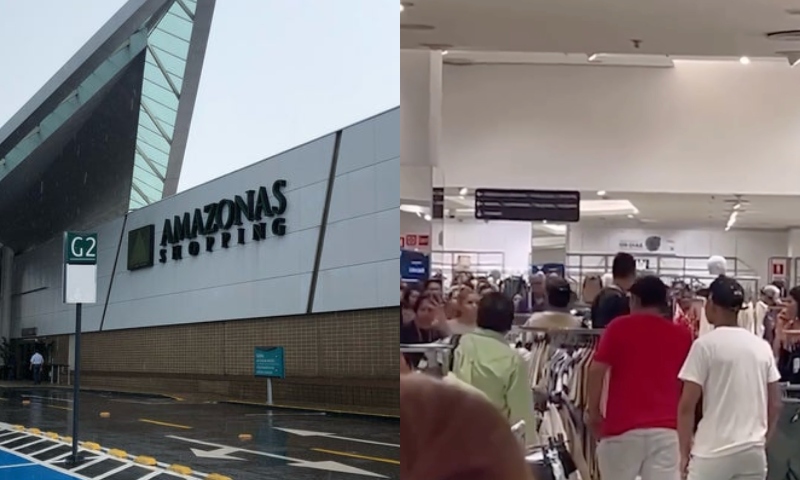 ‘Taradão’ é espancado após se masturbar para criança no Amazonas Shopping; veja vídeo