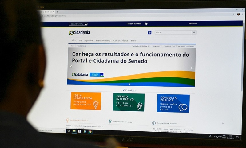 Acesso ao Portal e-Cidadania será feito exclusivamente pelo gov.br