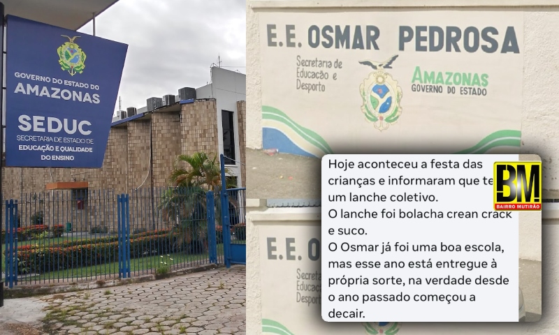 SEDUC-AM ‘dá calote’ nas empresas Tupi, Pajurá e Porto Serviços e deixa escolas sujas e sem merenda