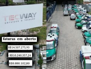 Escândalo: viaturas da PM estão caindo aos pedaços em oficina após calote de R$ 33 milhões do Governo do Amazonas