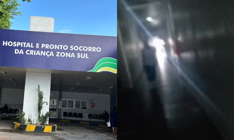 Mães entram em desespero após Hospital da Criança Zona Sul ficar sem energia em Manaus; veja vídeo