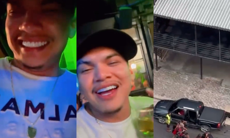 Veja os últimos momentos de vida de enfermeiro que foi morto na saída do Mih Bar em Manaus