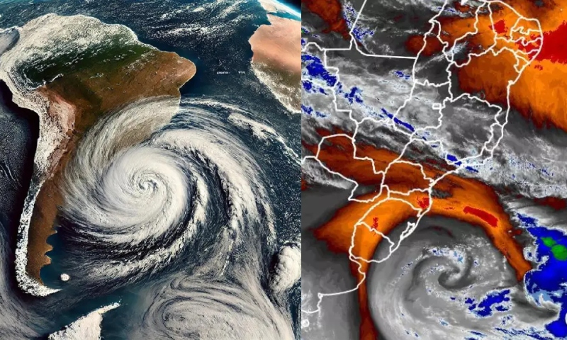 Ciclone-bomba se forma e pode atingir Sul do Brasil na próxima semana; veja