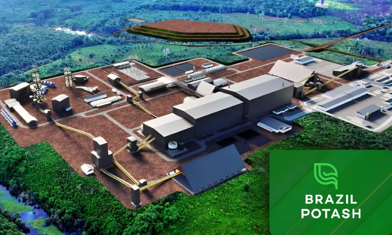 Grupo canadense avança com projeto de extração de potássio no Amazonas, buscando autossuficiência no Brasil