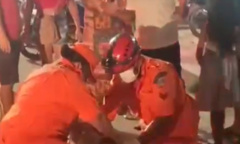 Tragédia: motoqueiro morre após grave acidente em Presidente Figueiredo; veja vídeo