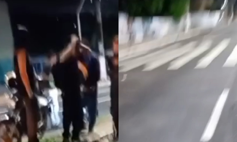 Motoqueiro é arremessado durante acidente na Avenida Constantino Nery; veja vídeo