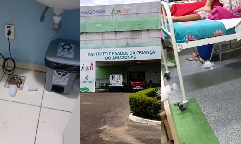 Caos na saúde do AM: por falta de pagamento, faxineiros deixam de limpar o ICAM e cirurgias podem ser suspensas