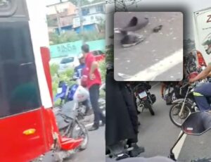 Urgente: irmãos venezuelanos sofrem grave acidente de moto na Avenida das Torres; veja vídeo
