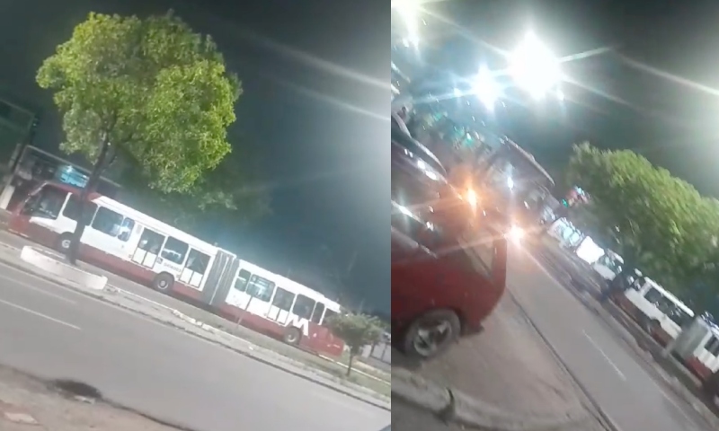 Ônibus das linhas 640, 560 e 440 são assaltados na mesma noite em Manaus; veja vídeo
