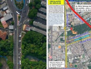 "Atenção, motoristas!": avenida Mário Ypiranga vai ficar interditada a partir desta quinta-feira (14/11)