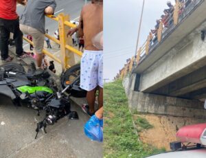 Mulher que morreu ao cair de ponte no Morro da Liberdade estava voltando de festa com o namorado; veja vídeo