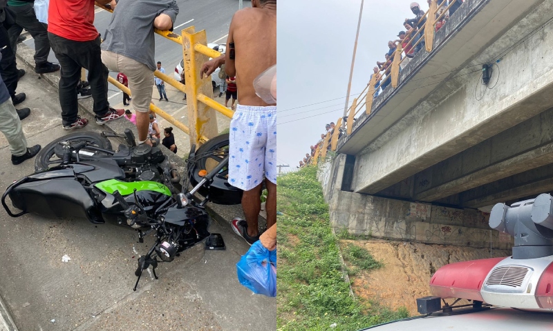Mulher que morreu ao cair de ponte no Morro da Liberdade estava voltando de festa com o namorado; veja vídeo