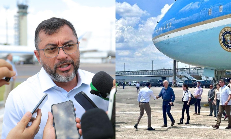 Em visita histórica ao Amazonas, governador Wilson Lima recepciona presidente dos EUA, Joe Biden
