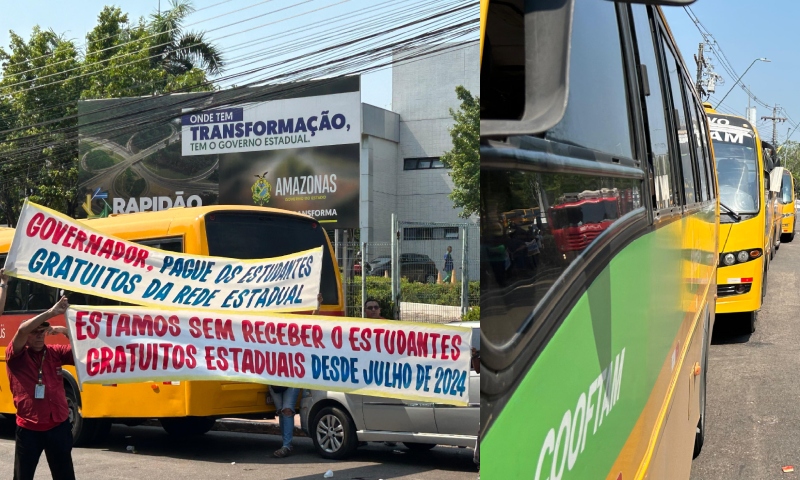 Amarelinhos cobram R$ 40 milhões atrasados do Governo do AM: “Não temos dinheiro nem pra colocar Diesel nos ônibus”; veja vídeo