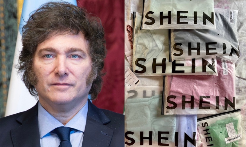 Milei anuncia que compras em sites como Shein e Shopee serão isentas de impostos na Argentina