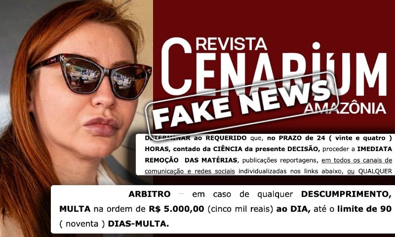 Justiça prevalece e Paula Litaiff tem 24 horas para remover Fake News da Revista Cenarium