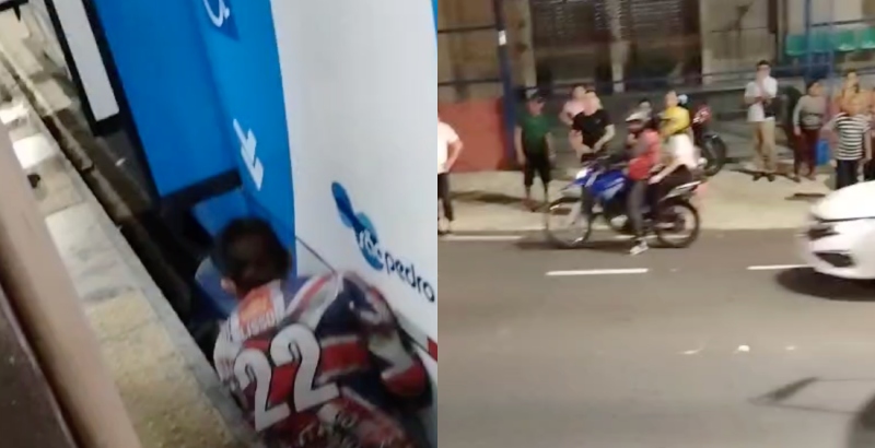 Urgente: motoqueiro vai parar debaixo de ônibus em grave acidente na Constantino Nery; veja vídeos