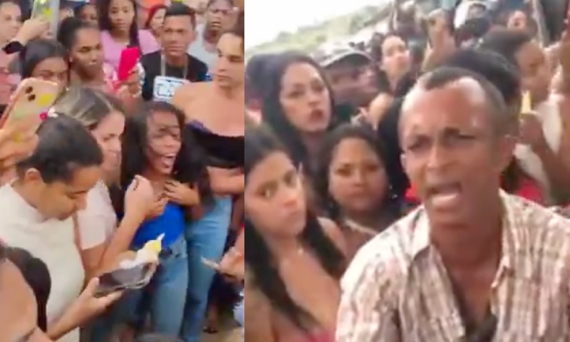 Fiel e amante disputam no soco qual delas vai fazer visita íntima para o ‘Alecrim Dourado’ no presídio; veja vídeo