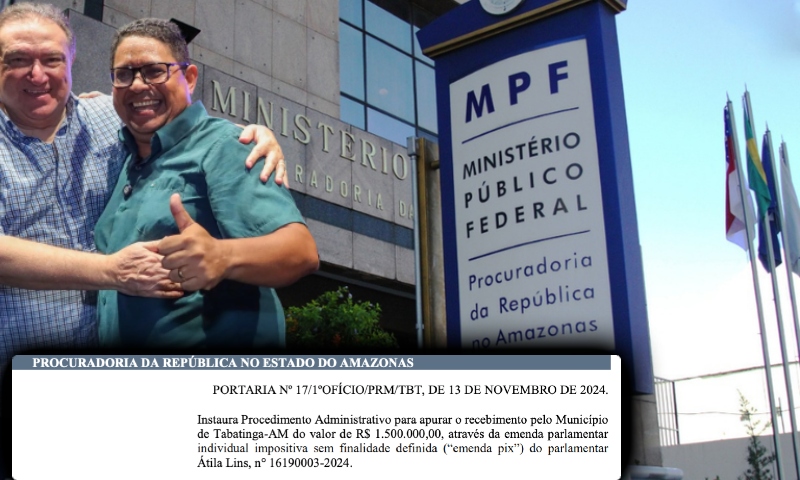Deputado Átila Lins entra na mira do MPF após destinar ‘Emenda Pix’ suspeita de R$ 1,5 milhão para Tabatinga