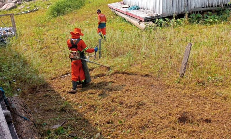 Prefeitura de Manaus realiza ação de limpeza na marina do Davi