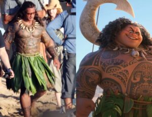 Vazam as cenas de The Rock gravando live-action de Moana no Havaí; veja