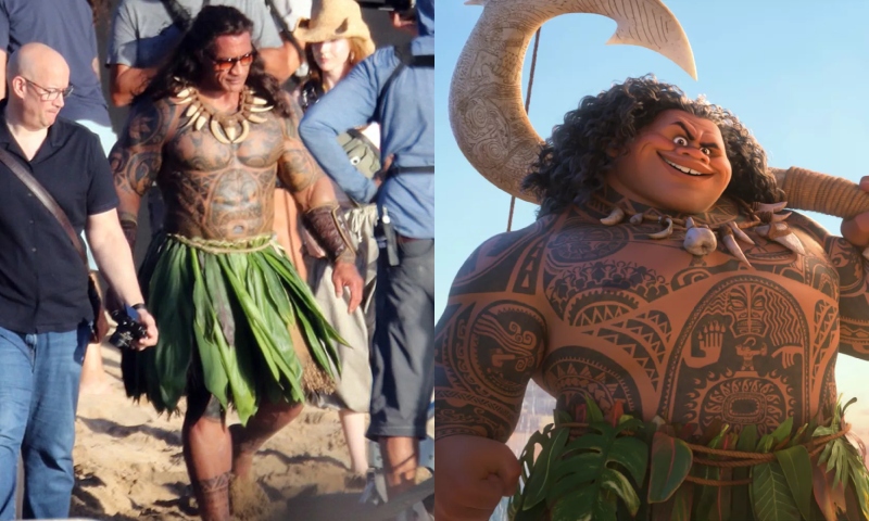 Vazam as cenas de The Rock gravando live-action de Moana no Havaí; veja