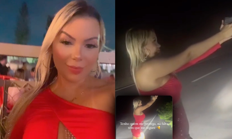 “Ela não pode ver uma Glock”: influencer de Manaus é flagrada ostentando arma e atirando na madrugada