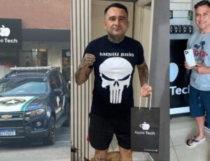 Sargento Salazar e Popó são "garotos-propaganda" da Apple Tech, loja alvo da PF e Receita Federal em Manaus