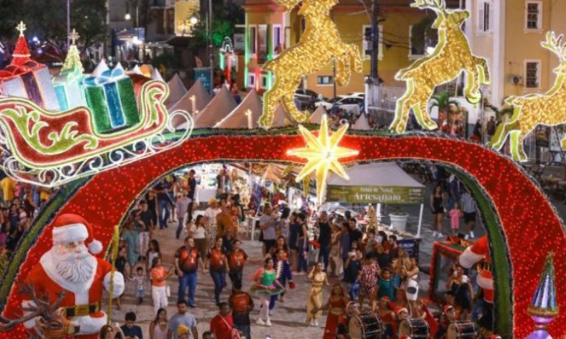 ‘O Mundo Encantado do Natal’ acontece no Largo São Sebastião neste domingo (1°)