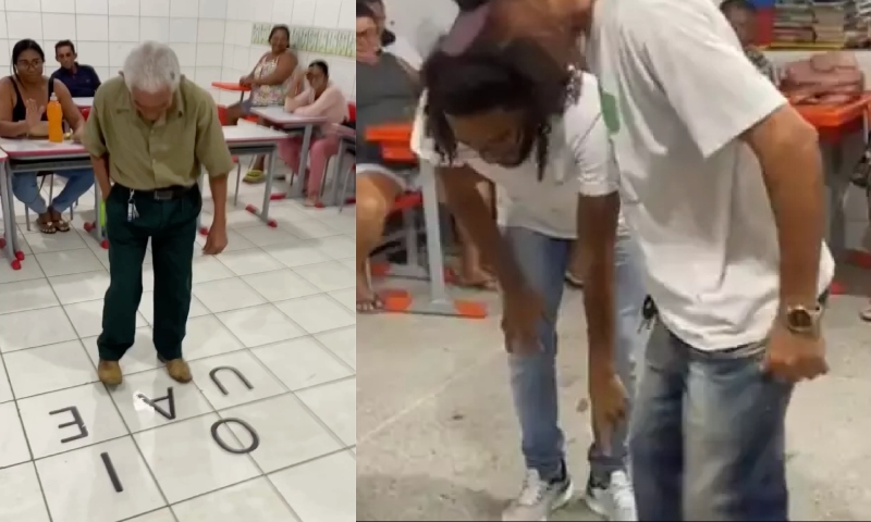 Professor usa forró para alfabetizar alunos idosos; veja vídeo
